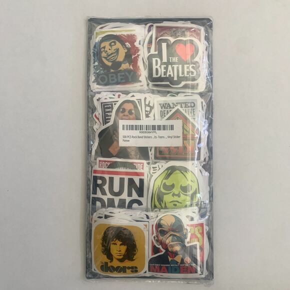 Marolak 500 Pieces Rock Vinyl Stickers Waterproof Brand New - Picture 1 of 10